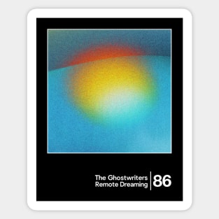 The Ghostwriters / Minimalist Graphic Artwork Design Sticker
